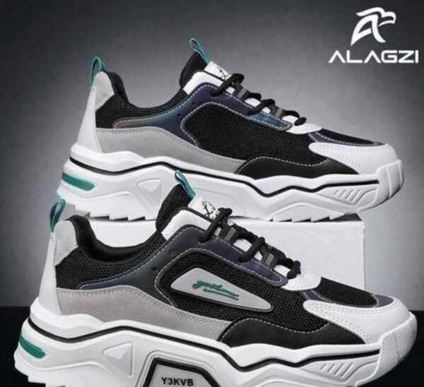 ALagzi 2025 Mens Casual Sci-Fi Warrior Shoes Running Sneakers - Black/Green