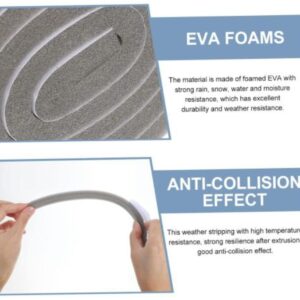 2rolls Sound Insulation Sealing Tape for Doors and Windows Self-Adhesive Sponge Strip Door Frame Seal