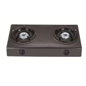 Boscon Auto Ignition Table Top Gas Cooker-2 Burner-Black BOS-GS012