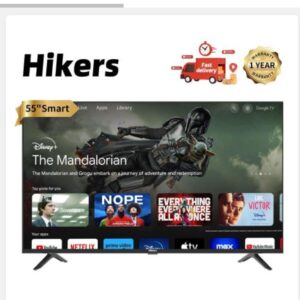 Hikers 55" Inch Frameless Android Smart 4K LED TV-Black+12 Months Warranty