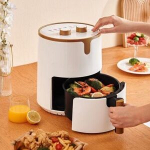 Nine 5L Extra Large Capacity 1,200W Energy Saver Air Fryer