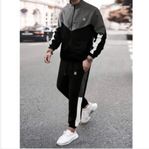 AFRO STREET Hoodie Men's Long Sleeve Bold African Print Unisex Baggy Fit Campus